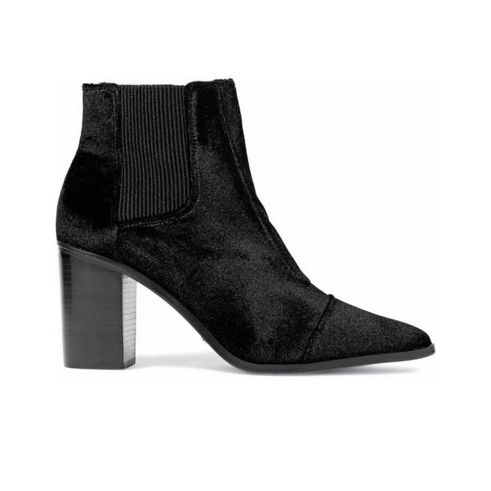 Schutz Velvet Ankle Booties - Worn for 3 h…
